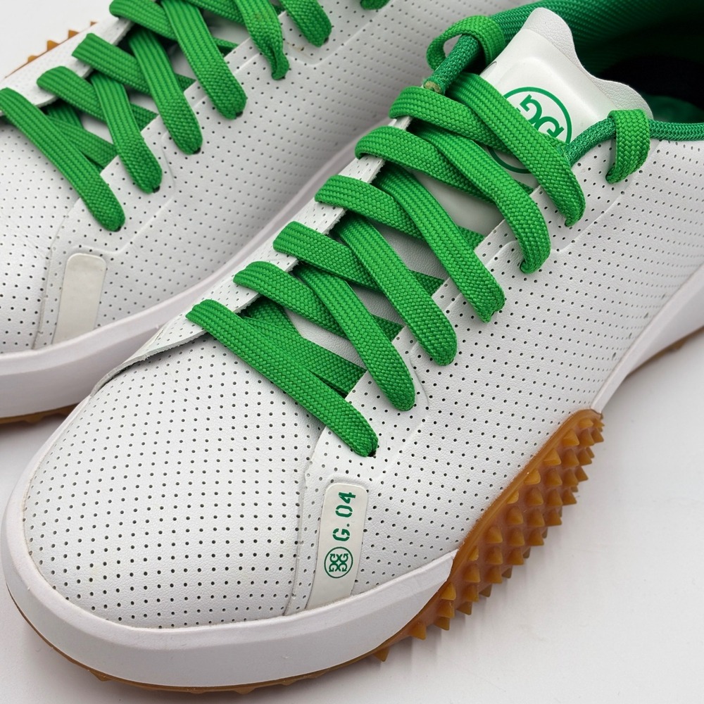 G/FORE G.112 Golf Shoes Womens 9.5 Snow Clover Green Spiked GLF000042 Kiltie - Picture 10 of 13